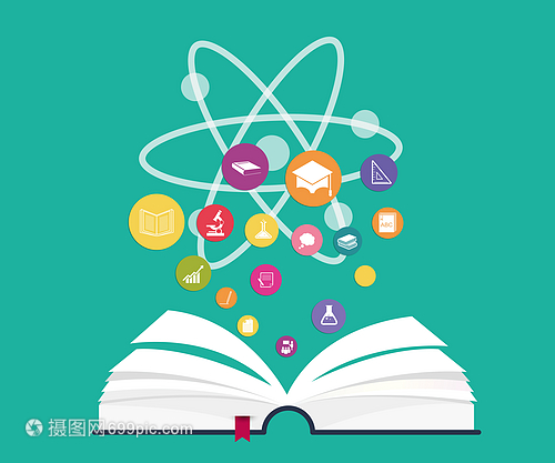 教育信息圖打開(kāi)書(shū)